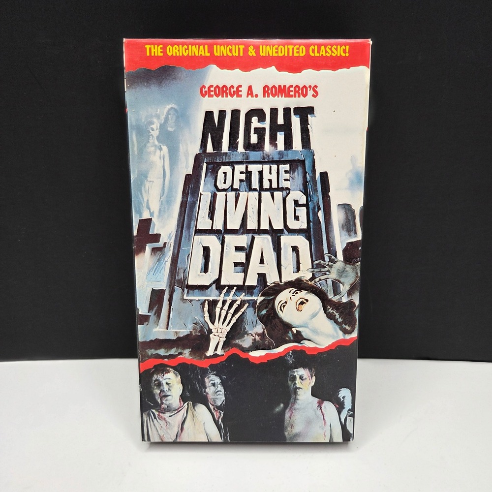 Night of the Living Dead VHS George Romero Horror Movie Vintage Uncut GoodTimes